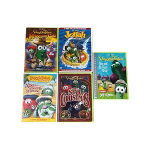 Veggie Tales DVD (5) Lot - TESTED